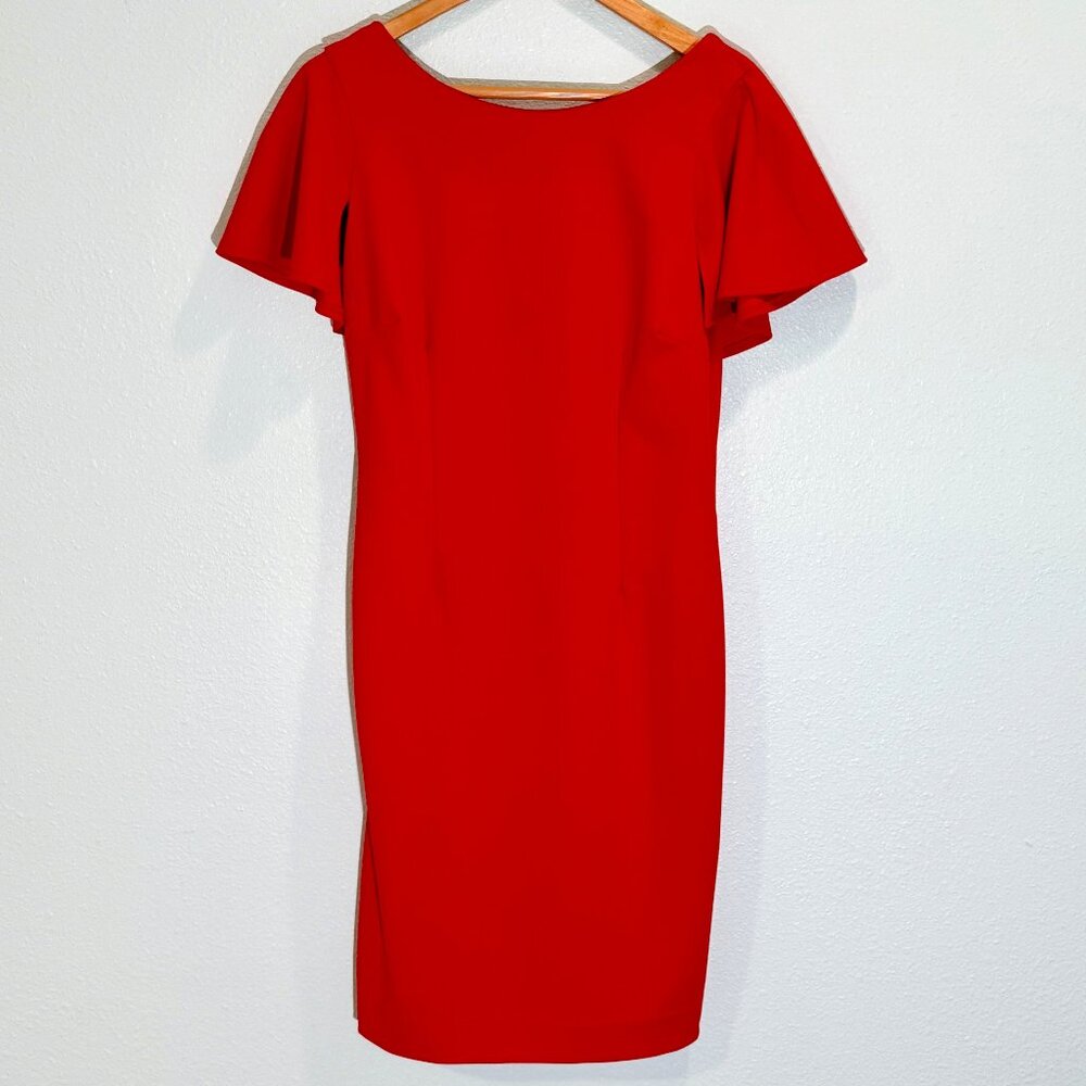 Glamour Red‎ Sheath Dress Size 8
